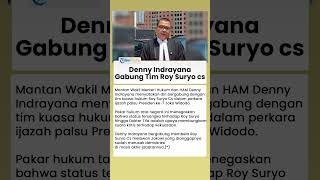 Pakar Hukum Denny Indrayana Nyatakan Gabung Tim Roy Suryo Cs: Ingin Lawan Kekuasaan Jokowi