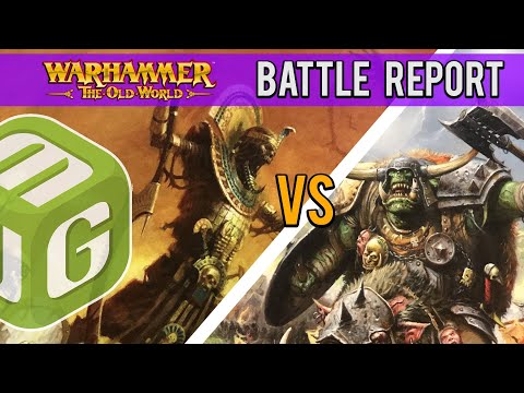 Tomb Kings vs Orcs and Goblins Warhammer The Old World Battle Report Ep 22