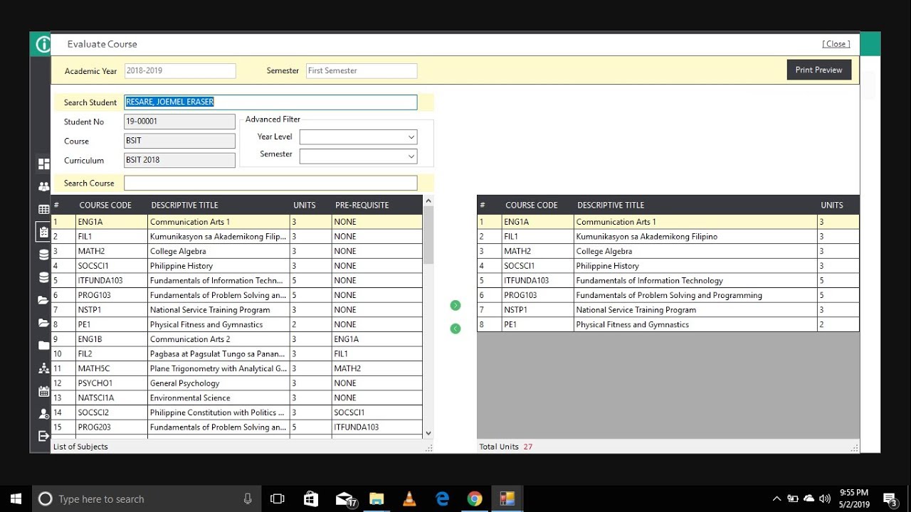 Student Kiosk With Grading System And Printing Prospectus