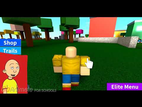 Caillou Speed Hacks On Roblox And Gets Grounded смотреть - 