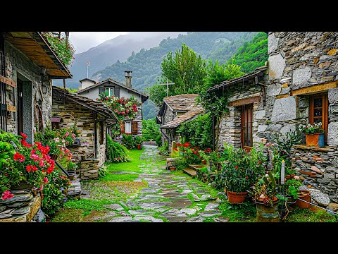 Fontana - the most beautiful Swiss Village in Ticino! 🇨🇭 Switzerland 4K
