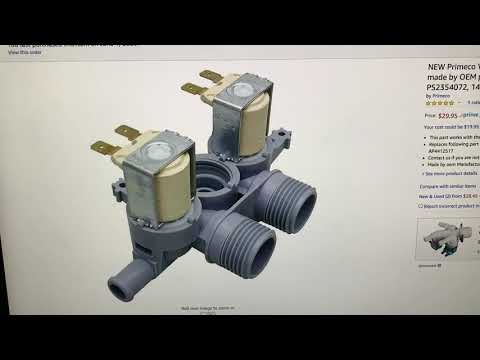 How to install a Water Inlet Valve on a GE Washer Short Version