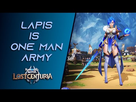 Best Lapis Gameplay in Summoners War Lost Centuria | Lapis 1v5 In The End