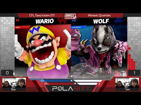 CFL Smackdown Ultimate 217 - Gum (Wario) vs Dyr (Wolf) - Winners Quarters