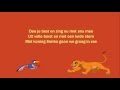 Dutch Disney songs: The Lion King - Just can't wait to be king (Dutch audio & lyrics)