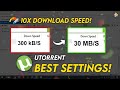 How To Speed Up UTorrent Downloads 2022 10X Download Speed Speed Up Utorrent