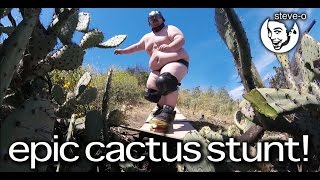 Epic Cactus Jump GONE WRONG feat. Zach Holmes - Steve-O