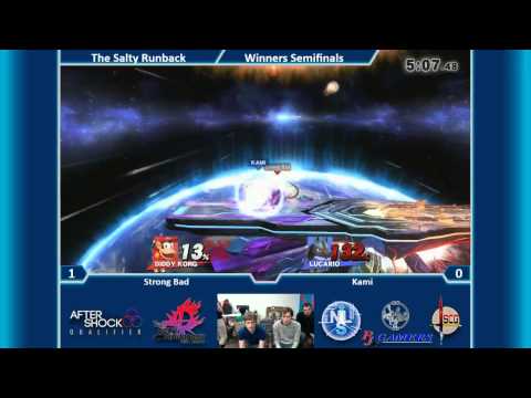 The Salty Runback SSB4 Singles Winners Semis: Strong Bad (Diddy) Vs. Kami (Lucario)