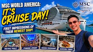 IT’S CRUISE DAY! Boarding MSC World America | Embarkation Day