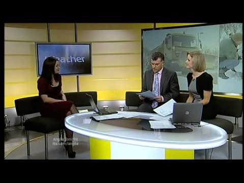 Anglia News Weather Winter Snow And Ice Warning & Tributes To Teenage Boy