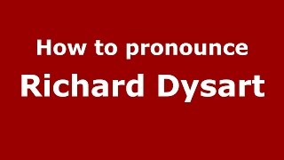 How to pronounce Richard Dysart
