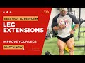 How to perform LEG EXTENSIONS