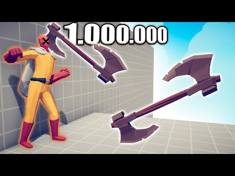 1.000.000 DAMAGE AXE THROWER vs UNITS - TABS | Totally Accurate Battle Simulator 2023