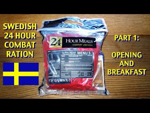 MRE Review: Swedish 24 Hour Combat Ration--Pt.1 Opening and Breakfast