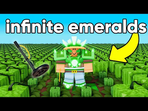 Metal Detector + Farmer is SOOO GOOD.. (Roblox BedWars)