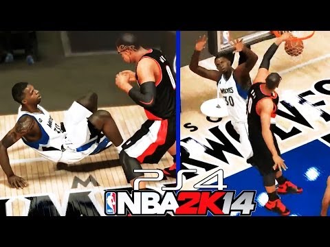 PS4 NBA 2K14 MyCAREER Playoffs R3G3: VICIOUS Dunk On Brandon Bass! Crazy Pass!