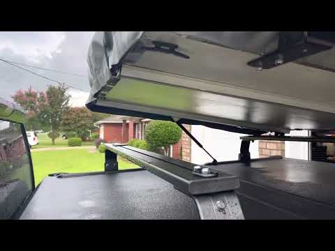 Diamondback bed cover￼ modification with tepui rooftop tent￼ never before seen easiest mod ever!!￼