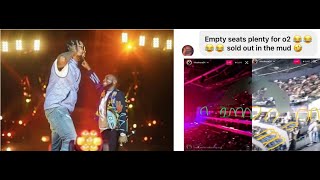 “Davido’s O2 concert didn’t sell out” – Internet trolls share pictures as proof