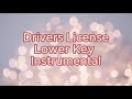 Drivers License- Olivia Rodrigo- Lower Key Instrumental Karaoke