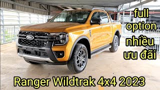 Chi tiết Ford Ranger Wildtrak 4x4 2023 bản Full Option, giá xe lăn bánh, ưu đãi mới nhất