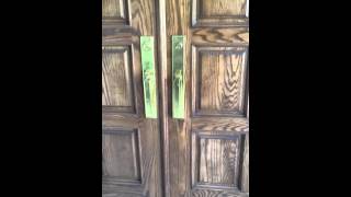 Door is getting breaking into double doors