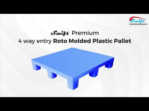 160mm Plain Top Roto Molded Plastic Pallet 1500 X 1500 X 160 mm