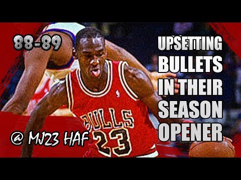 Michael Jordan Highlights vs Bullets (1988.11.05) - 29pts, UPSETTING BULLETS in their Season Opener!