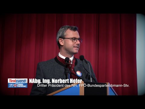 Norbert Hofer - Rede zum Landesparteitag der FPÖ-Tirol - 9.1.2016
