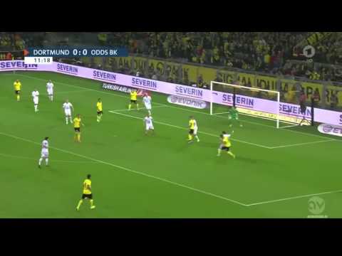 Brilliant triple save from Odd's goalkeeper Sondre Rossbach! Dortmund vs Odd 7-2