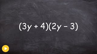 Multiplying Two Binomials Using Box Method - Math Tutorial