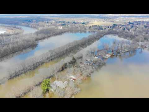WCSO sUAS Video - Roscoe Illinois Flooding