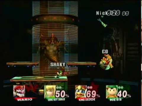Nick Riddle (ZSS) + Shaky (Ness) vs Co18 (D3) + MK18 (Wario) 2