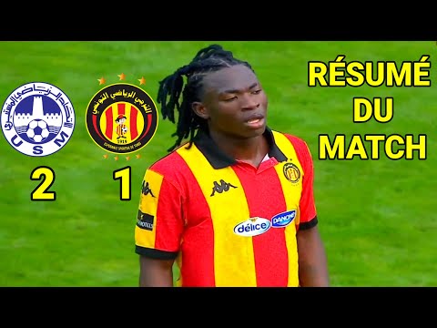 US Monastir vs Espérance Sportive de Tunis 2-1 Résumé et Buts du match Aujourd'hui - USMO vs EST