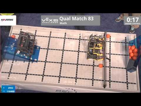 VEX Worlds 2016 - VEXIQ Middle School - Math - Qual 83 (2552 11648B) 147
