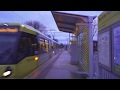 United Kingdom Manchester Tram Ride From Barlow Moor Road To Benchill