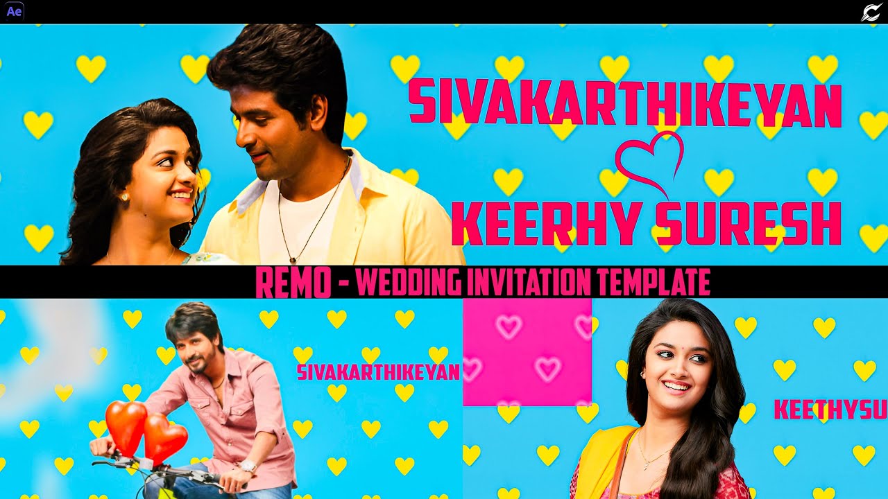 Celite Remo Inspired Wedding Invitation – After Effects Template