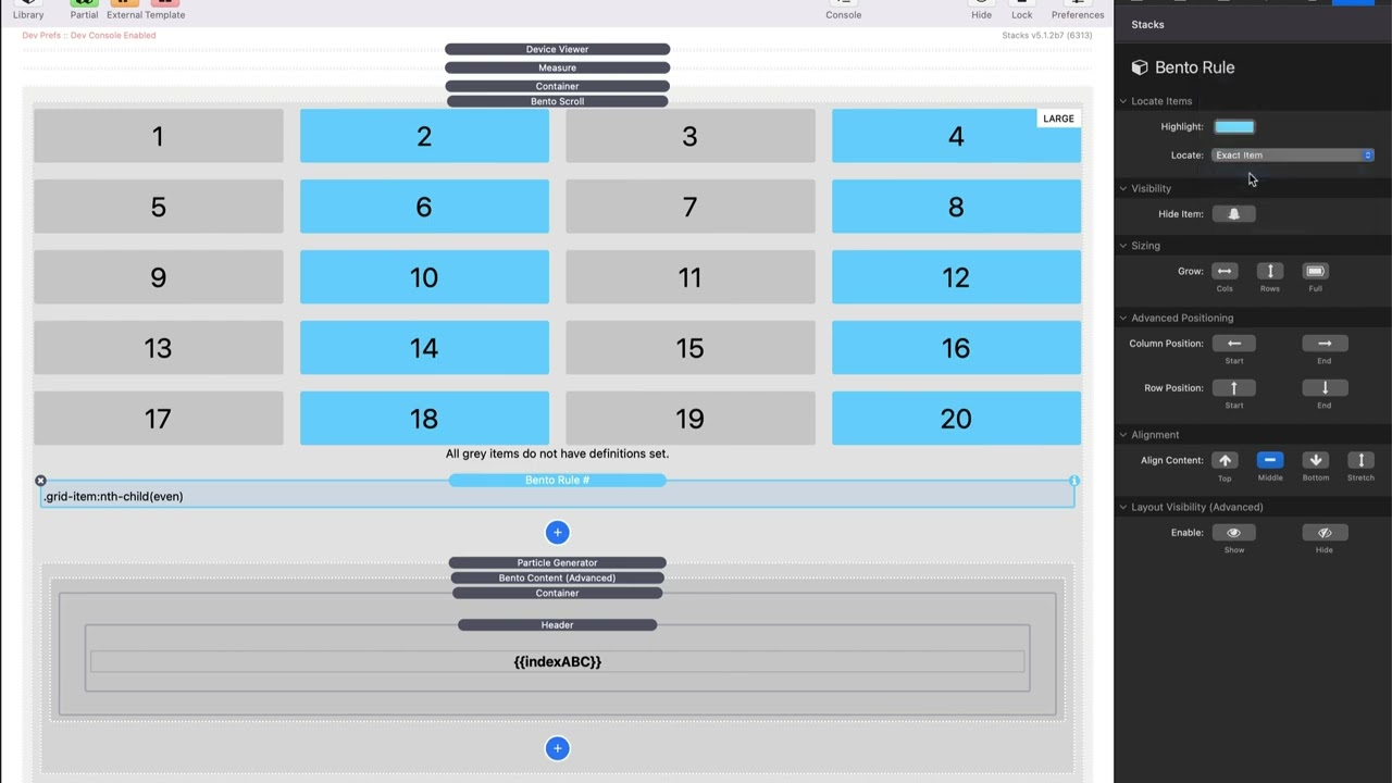 Bento Scroll for Stacks Pro: How to