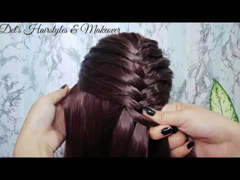 FRENCH FISHTAIL BRAID STEP BY STEP FOR BEGINNERS||FRENCH FISHTAIL BRAID TUTORIAL