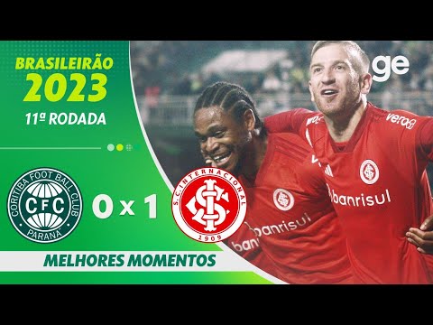 Gols e lances de Coritiba x Internacional