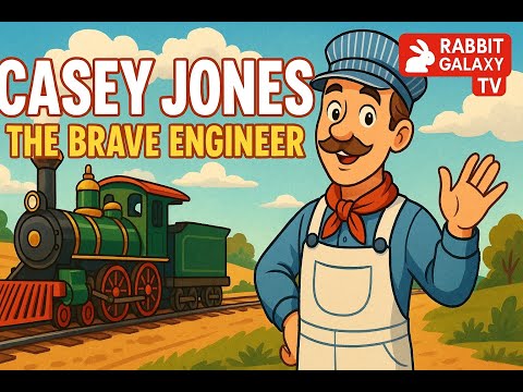 Casey Jones 🚂 | The Brave Train Engineer | Bedtime Story for Kids | Rabbit Galaxy TV