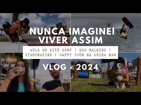 Um dia comigo | Aula de KITE SURF em Fortaleza CEARA | Job como Dog Walker e Videomaker 2024