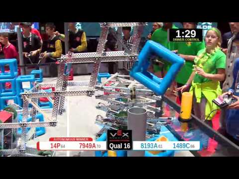 2015 VRC-MS Spir Q16 -  (14P 8193A) 70-Spirit Div-VRC Middle School-VEX Worlds 2015