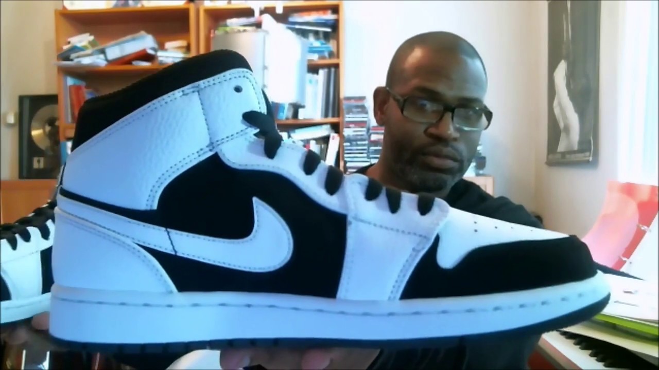 Air Jordan 1 Mid White/White-Black 554724-113 | Authentic Verification
