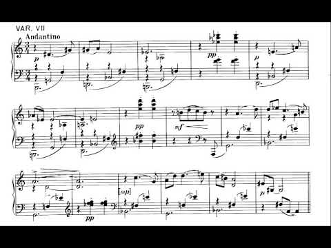 Nikos Skalkottas - Fifteen Little Variations for Piano (1927) [Score-Video]