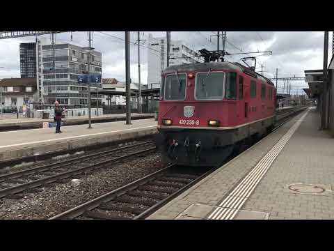 Trains at Pratteln 8th March 2019