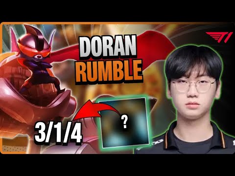 T1 Doran TOP Rumble vs Gnar | 15.5