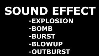 Download lagu BOMB | LEDAKAN | EXPLOSION | SOUND EFFECT mp3