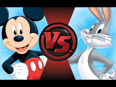 MICKEY MOUSE vs BUGS BUNNY! Cartoon Fight Club Episode 87 Video