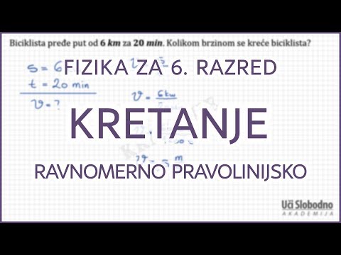 Ravnomerno pravolinijsko kretanje - Zadatak 4 | Fizika za 6. razred
