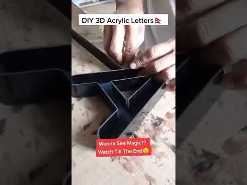 DIY 3D Acrylic Letters/How to make 3d acrylic letters #diy #acrylic #led #3d #3dletters #3dsignage